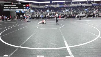 97.6-107.2 lbs 3rd Place - Hannah Herrera, Terminator Wrestling Academy vs Madalyn Riedinger, Trailblazers