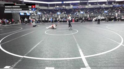 97.6-107.2 lbs 3rd Place - Hannah Herrera, Terminator Wrestling Academy vs Madalyn Riedinger, Trailblazers