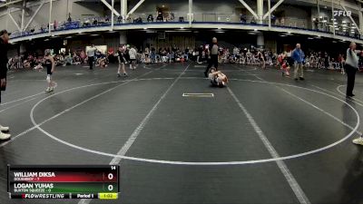 72 lbs Round 1 (6 Team) - William Diksa, Doughboy vs Logan Yuhas, Buxton Squeeze