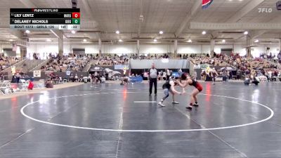 Girls 126 lbs Cons. Round 3 - Delaney Nichols, Gibbs High School vs Lily Lentz, Maryville High School