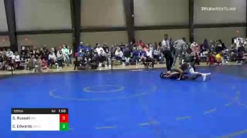 105 lbs Quarterfinal - Dallas Russell, Roundtree Wrestling Academy vs Chase Edwards, The Grind Wrestling Club