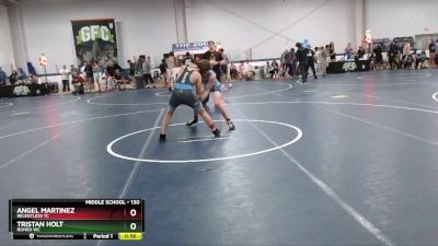 130 lbs Cons. Round 2 - Angel Martinez, Relentless TC vs Tristan Holt, Romeo WC