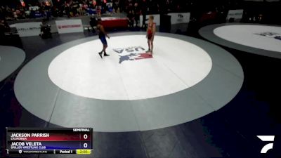 135 lbs Semifinal - Jackson Parrish, California vs Jacob Veleta, Driller Wrestling Club