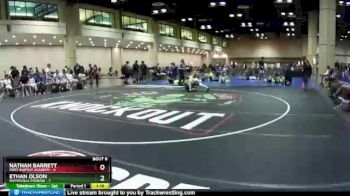 126 lbs Round 2 (10 Team) - Nathan Barrett, First Baptist Academy vs Ethan Olson, Naperville Phoenix