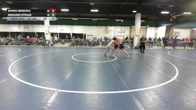 132 lbs Round Of 128 - Moses Mendoza, CA vs Benjamin Straub, PA