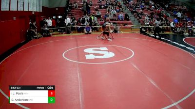 121 lbs Cons. Round 4 - Julius Poole, Albert Gallatin Hs vs Owen Anderson, Corry Area Hs