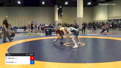 57 kg Consolation - Eric Barnett, Wisconsin RTC vs Noah Surtin, Tiger Style Wrestling Club