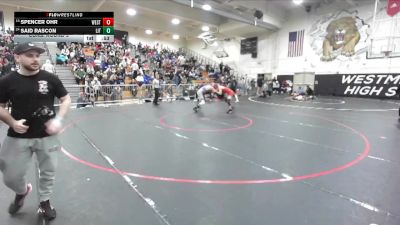 138 lbs Cons. Round 3 - Said Rascon, Littlerock vs Spencer Ohr, Westminster