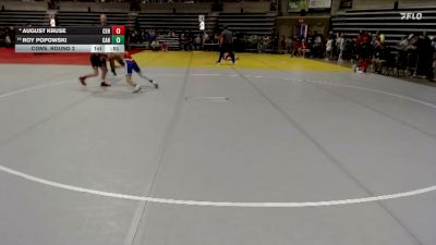 84 lbs Cons. Round 2 - Roy Popowski, Canby vs August Kruse, Centennial