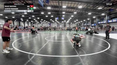 132 lbs Rr Rnd 1 - Isaac Mayora, Knights Wrestling Club-Red vs Austin Fesinger, Evil Empire Red