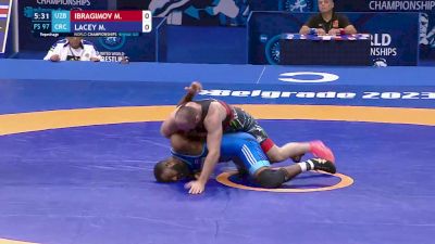 97 kg Repechage #3 - Magomed Ibragimov, Uzbekistan vs Maxwell Lemar Lacey, Costa Rica