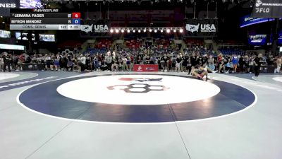 215 lbs Cons. Semis - Leimana Fager, UT vs Myron Mendez, FL