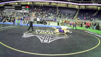 Girls-115 lbs Champ. Round 1 - Milayna Shea, Ferndale H.s. Girls vs Anna Buurma, Fowlerville Hs Girls