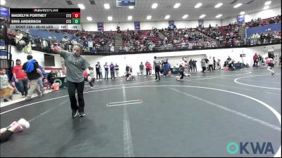 46-49 lbs Consi Of 8 #2 - Madelyn Fortney, Comanche Takedown Club vs Eris Anderson, Comanche Takedown Club