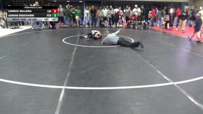 40 lbs 5th Place - Lennox Milliken, Lewistown vs Adrian DiGiovanni, Pitman