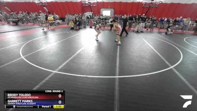 138 lbs Cons. Round 2 - Brody Toledo, Atchison Kids Club Wrestling vs Garrett Marks, Askren Wrestling Academy