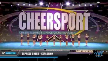 Express Cheer - Explosion [2021 L1 Junior - Small - B Day 2] 2021 CHEERSPORT National Cheerleading Championship