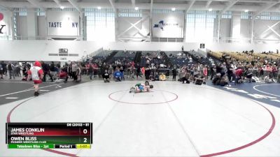 81 lbs Quarterfinal - James Conklin, Star Wrestling vs Owen Bliss, Pioneer Wrestling Club