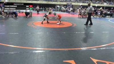 65 lbs Quarterfinal - Tyler Foreman, Bangor vs Jaden Fasulo, Camillus