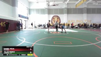 132 lbs Cons. Round 1 - Talon Peirce, Cathedral City vs Daneil Mejia, Hillcrest