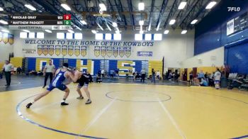 150 Blue Quarterfinal - Matthew Padgett, Miami Palmetto vs Nikolas Gray, Wellington Community Hs