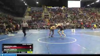 170 lbs Champ. Round 1 - Jonathon Lura, Carrington vs Anton Carruth, Ellendale/Edegely/Kulm