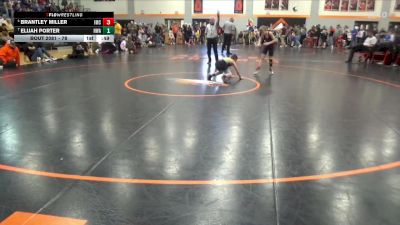 78 lbs Cons. Round 3 - Brantley Miller, Indee Mat Club vs Elijah Porter, Hawkeye Wrestling Academy