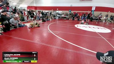 83-89 lbs Round 2 - Elias Knoeber, Junior Bulldogs vs Cataleya Jacome, Valley WC