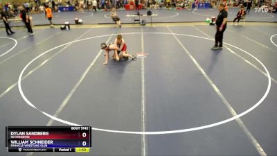 132 lbs Cons. Round 2 - Dylan Sandberg, No Nonsense vs William Schneider, Pinnacle Wrestling Club