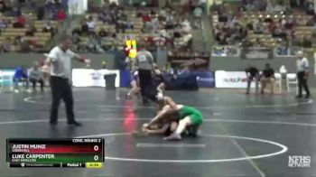 A 106 lbs Cons. Round 2 - Luke Carpenter, East Hamilton vs Justin Muniz, Green Hill