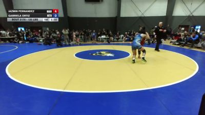 125 lbs Cons. Quarters - Jazmin Fernandez, Madera Grapplers vs Gabriela Ortiz, Nor Cal Take Down