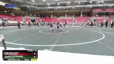 55 lbs 5th Place Match - Charlotte Peguero, Ogden`s Outlaws vs Evielynn Scott, Topeka Blue Thunder