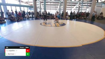 130 lbs Cons. Round 1 - Lynette Legados, North Coast Grapplers vs Leona Martinez, Central Catholic