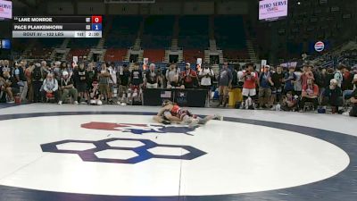 132 lbs Champ. Rd Of 128 - Lane Monroe, Utah vs Pace Plankenhorn, Kansas