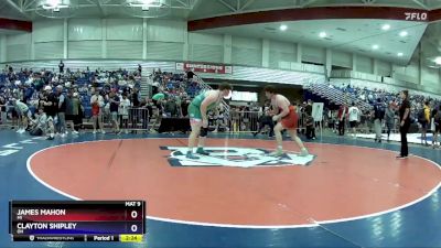 285 lbs Champ. Round 2 - James Mahon, MI vs Clayton Shipley, OH