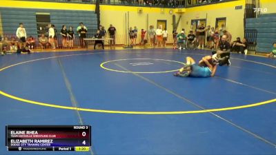 106 lbs Semifinal - Mylee Renville, Augusta High School Wrestling vs Alexis Wall, Kanza FS/GR Wrestling Club