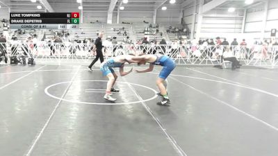 160 lbs Consi Of 8 #1 - Luke Tompkins, NJ vs Drake DePetris, FL