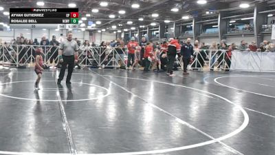 55 lbs Round 1 (9am Friday) - Ayvah Gutierrez, Cali Pink vs Rosalee Bell, NCWAY National Team