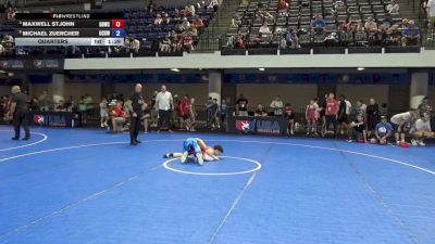 75 lbs Quarters - Maxwell St.John, Greater Heights Wrestling Club vs Michael Zuercher, Ohio Crazy Goats Wrestling