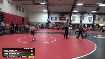 Cons. Round 1 - Lane Wunderlich, Mediapolis Bulldogs vs Duncan Miller, Camp Point Central