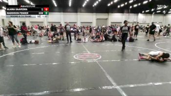 50 lbs Round 6 (10 Team) - Alaina Saavedra, Takedown Elite vs Maddison Fender, NC Girls Wrestling Club