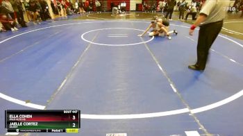 110 lbs Semifinal - Jaelle Cortez, Gilroy vs Ella Cohen, Palo Alto Hs