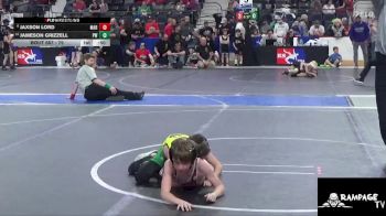 79 lbs Cons. Round 2 - Jaxson Lord, Marysville vs Jameson Grizzell, Pratt WC
