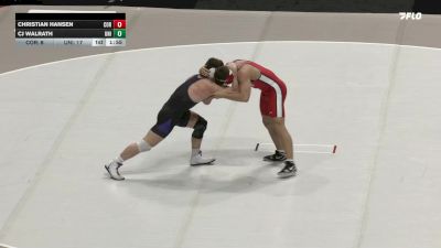 184 lbs Quarters & 1st Wb (16 Team) - CJ Walrath, Northern Iowa vs Christian Hansen, Cornell