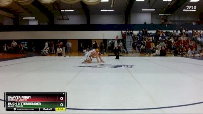 141 lbs Cons. Round 2 - Hugh Bittenbender, King`s College vs Sawyer Ferry, Southern Virginia