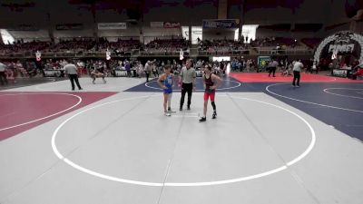 88 lbs Consi Of 4 - Kalijah Gonzales, Kingdom WC vs Samuel Maes, Westside WC