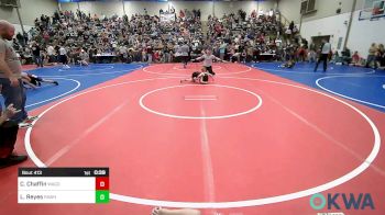 52 lbs Round Of 16 - Colter Chaffin, Wagoner Takedown Club vs Lukus Reyes, Pawhuska Elks Takedown