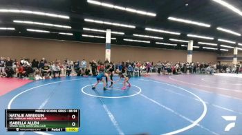 88-94 lbs Round 1 - Natalie Arreguin, All American Wrestling Club vs Isabella Allen, Spring Klein Wrestling Club