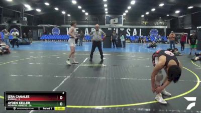 138 lbs Round 5 (8 Team) - Izra Canales, BadBass vs Ayden Keller, Michigan Monkeys