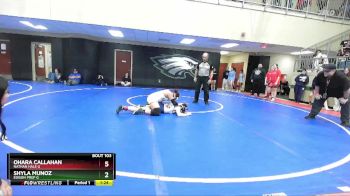 135 lbs 1st Place Match - Shyla Munoz, Edison Prep G vs Ohara Callahan, Nathan Hale G